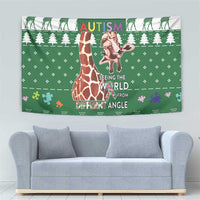 Giraffe Autism Tapestry Seeing The World From Different Angles - Wonder Print Shop