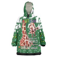 Giraffe Autism Wearable Blanket Hoodie Seeing The World From Different Angles - Wonder Print Shop
