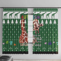 Giraffe Autism Window Curtain Seeing The World From Different Angles - Wonder Print Shop