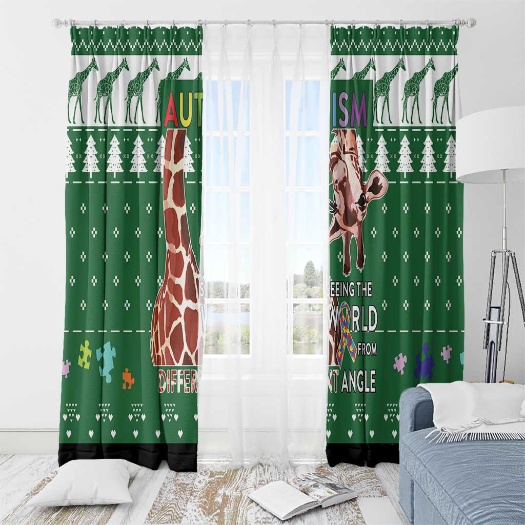 Giraffe Autism Window Curtain Seeing The World From Different Angles - Wonder Print Shop