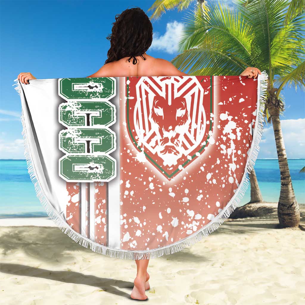 Morocco Football Beach Blanket Atlas Lions Soccer - Road To Champion