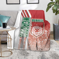 Morocco Football Blanket Atlas Lions Soccer - Road To Champion
