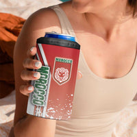 Morocco Football 4 in 1 Can Cooler Tumbler Atlas Lions Soccer - Road To Champion