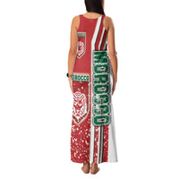 Morocco Football Family Matching Tank Maxi Dress and Hawaiian Shirt Atlas Lions Soccer - Road To Champion