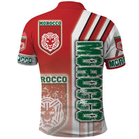 Morocco Football Polo Shirt Atlas Lions Soccer - Road To Champion