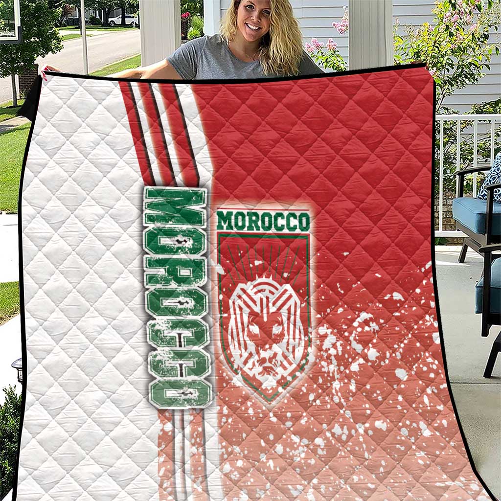 Morocco Football Quilt Atlas Lions Soccer - Road To Champion