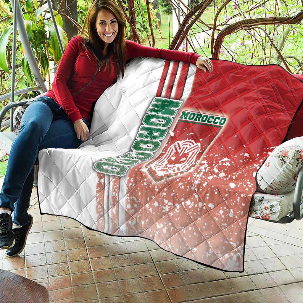 Morocco Football Quilt Atlas Lions Soccer - Road To Champion
