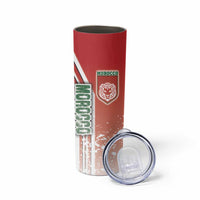 Morocco Football Skinny Tumbler Atlas Lions Soccer - Road To Champion