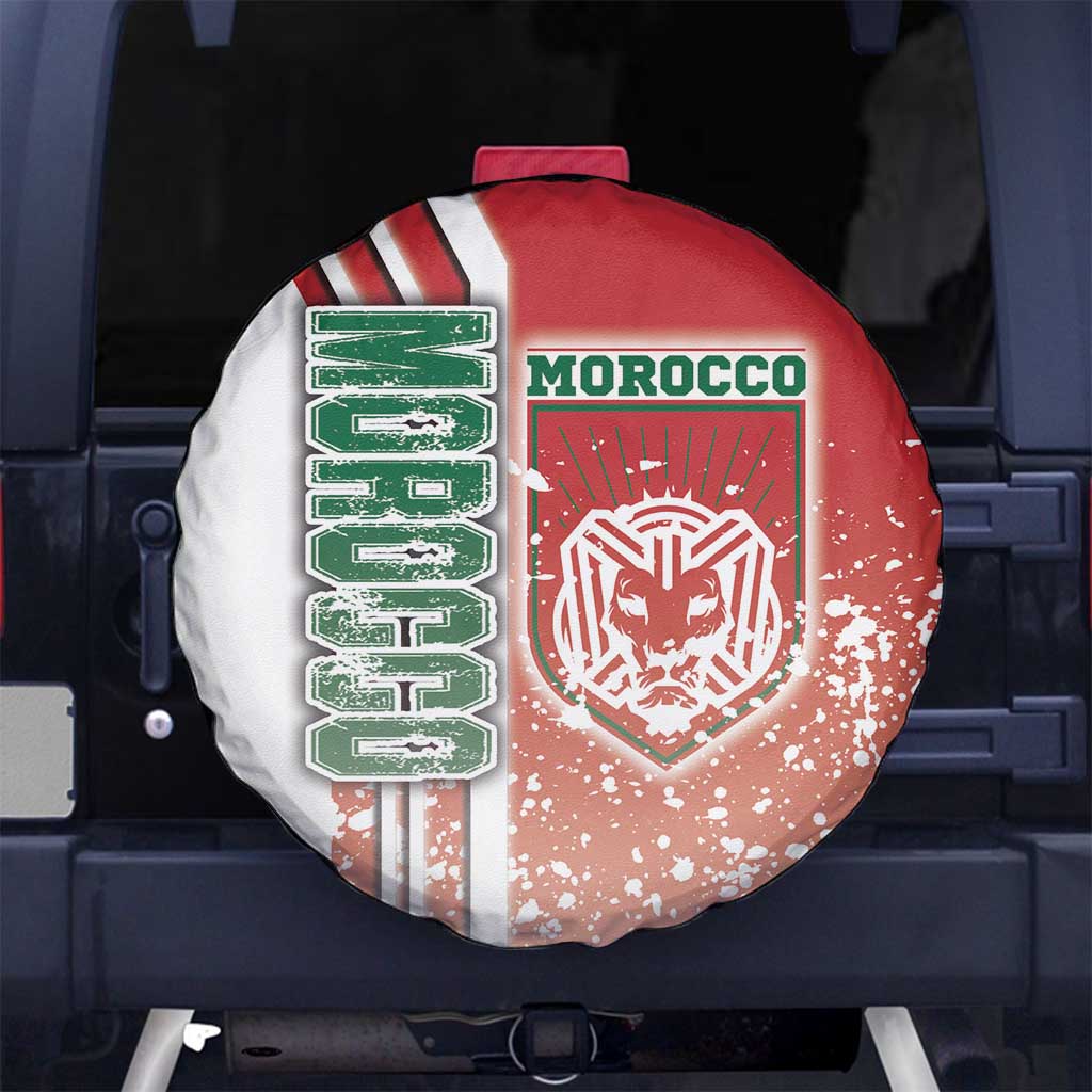 Morocco Football Spare Tire Cover Atlas Lions Soccer - Road To Champion