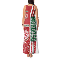 Morocco Football Tank Maxi Dress Atlas Lions Soccer - Road To Champion