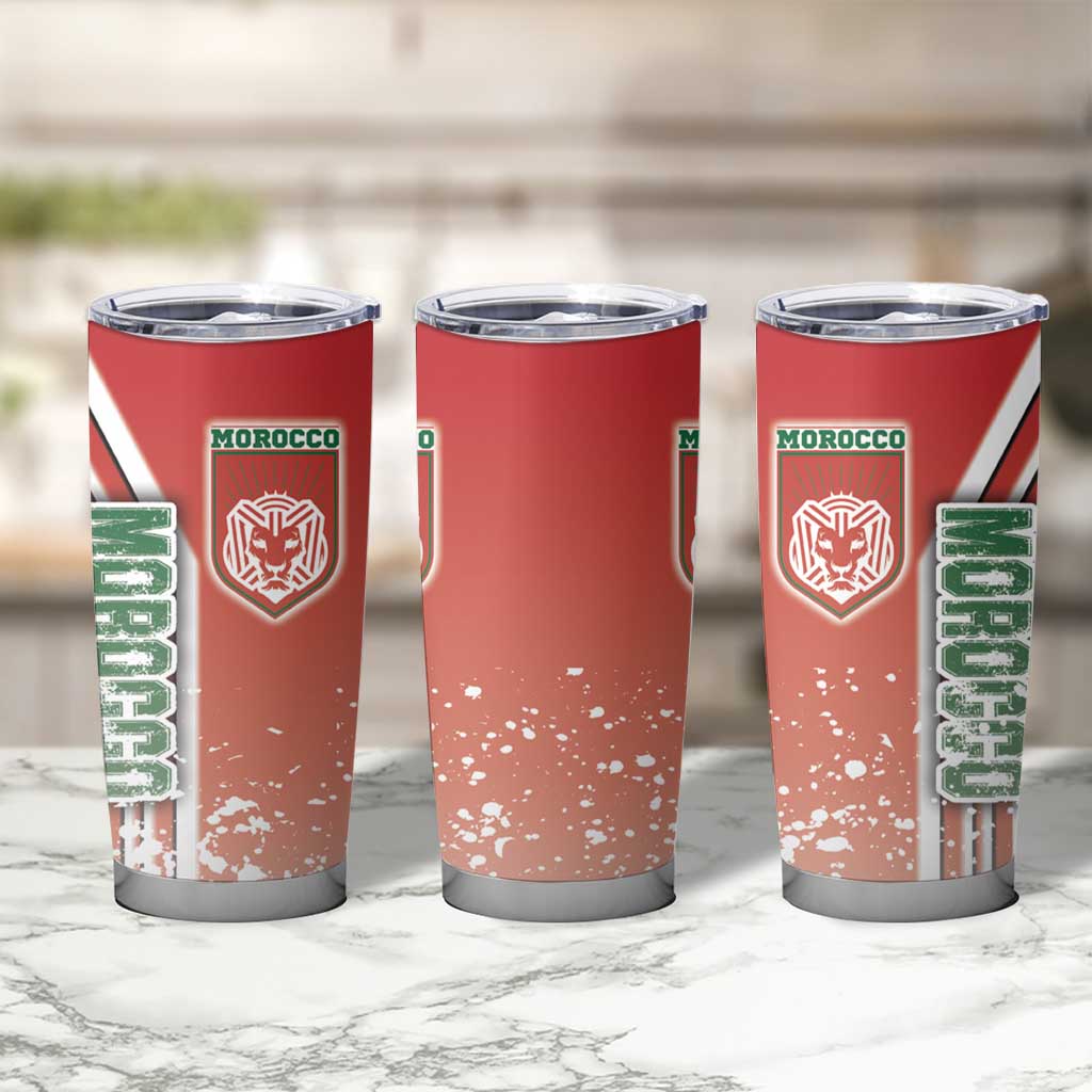 Morocco Football Tumbler Cup Atlas Lions Soccer - Road To Champion