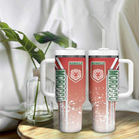Morocco Football Tumbler With Handle Atlas Lions Soccer - Road To Champion
