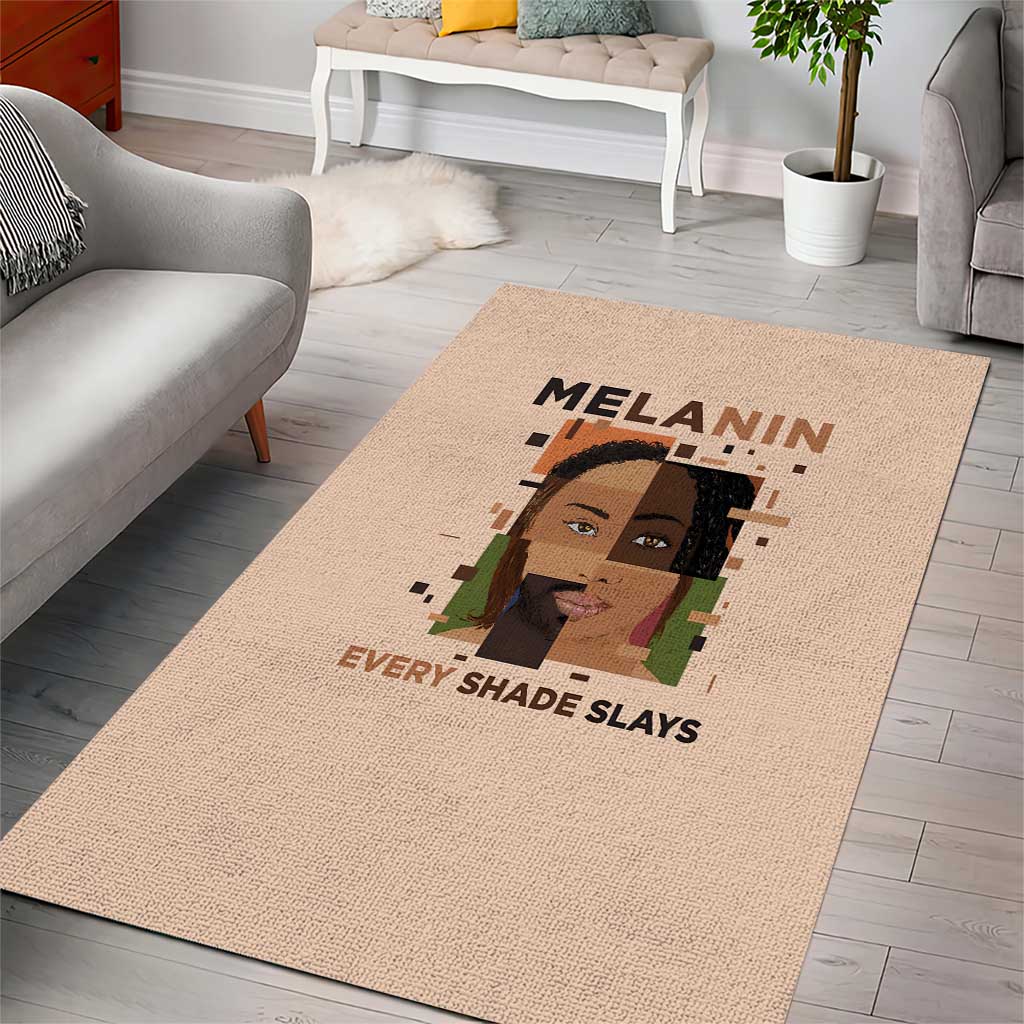Melanin Every Shade Slays Area Rug African Women