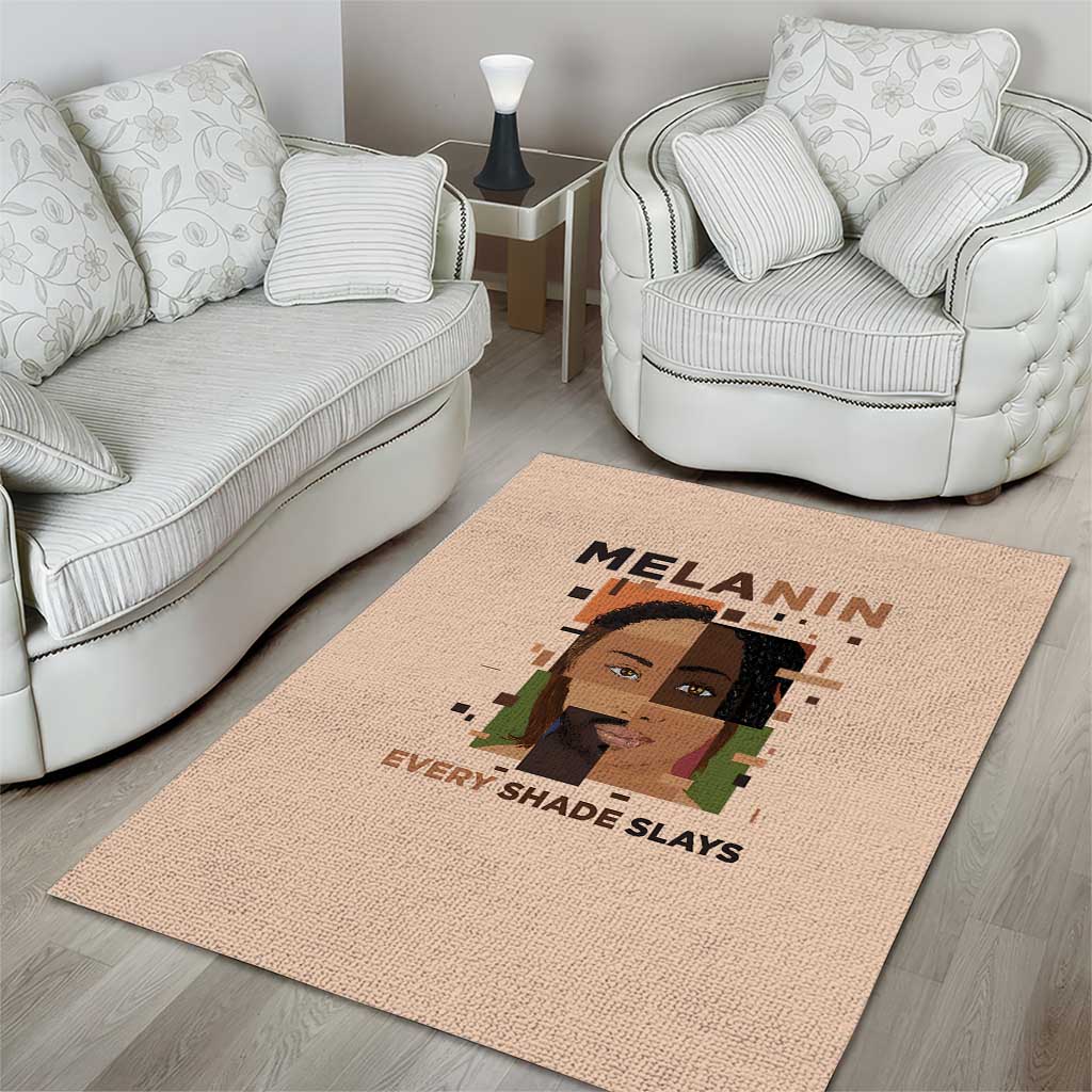 Melanin Every Shade Slays Area Rug African Women