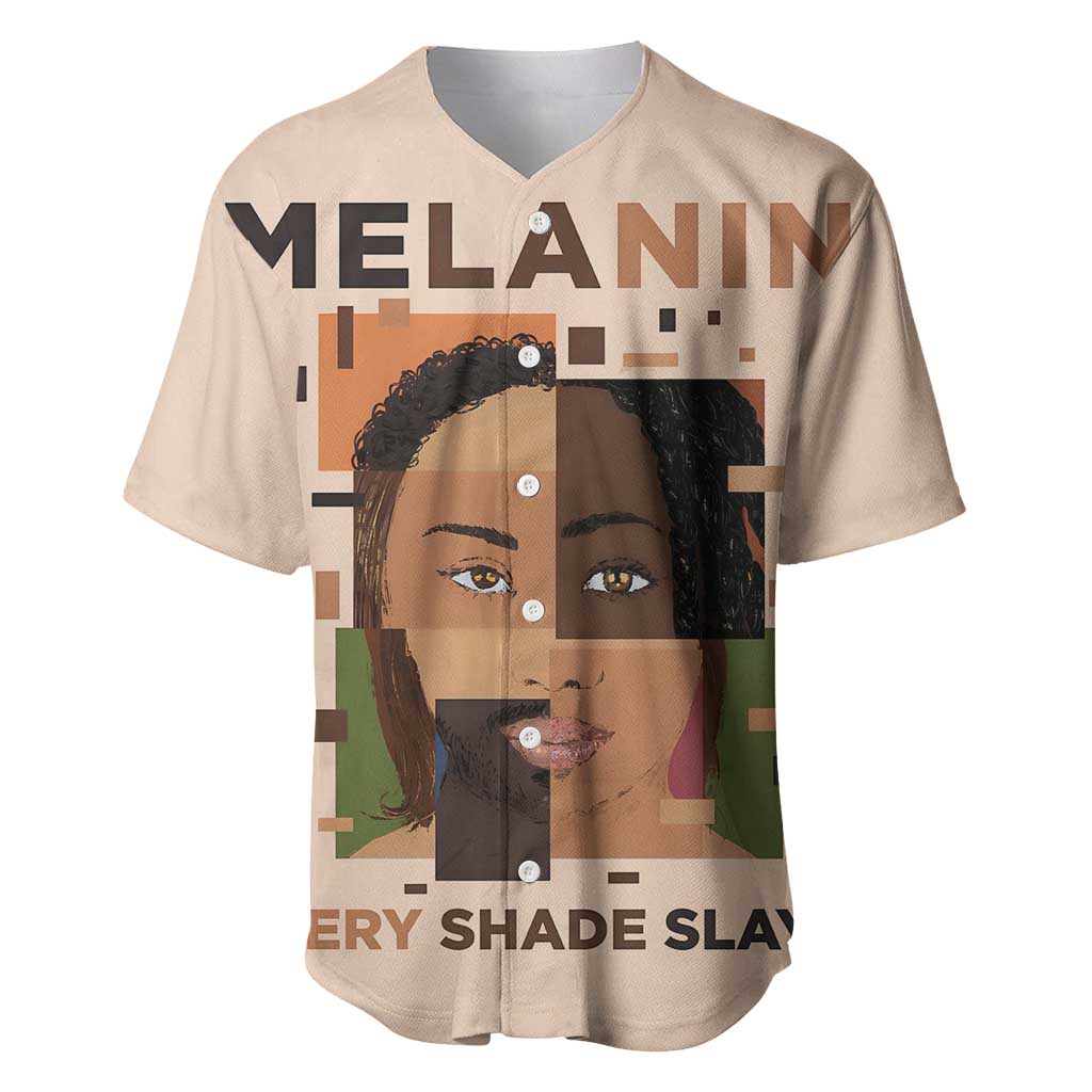 Melanin Every Shade Slays Baseball Jersey African Women