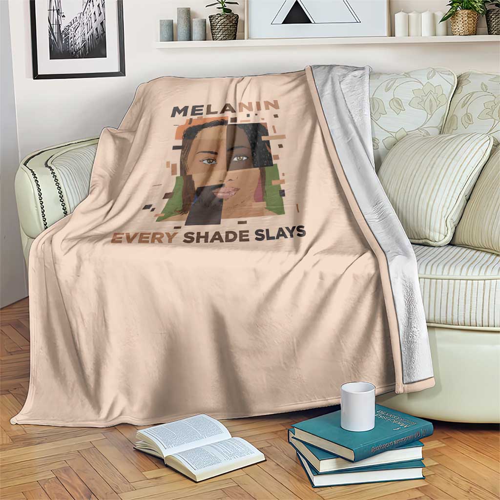 Melanin Every Shade Slays Blanket African Women