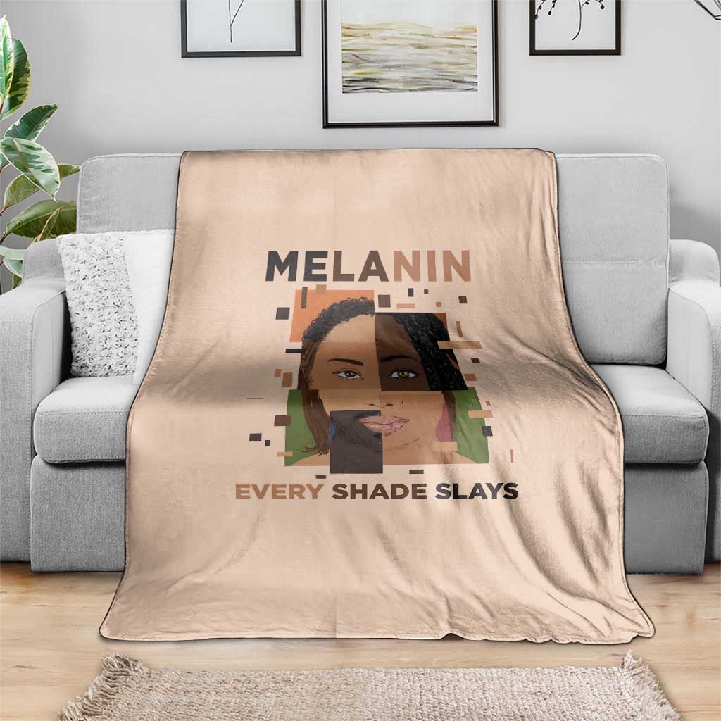Melanin Every Shade Slays Blanket African Women