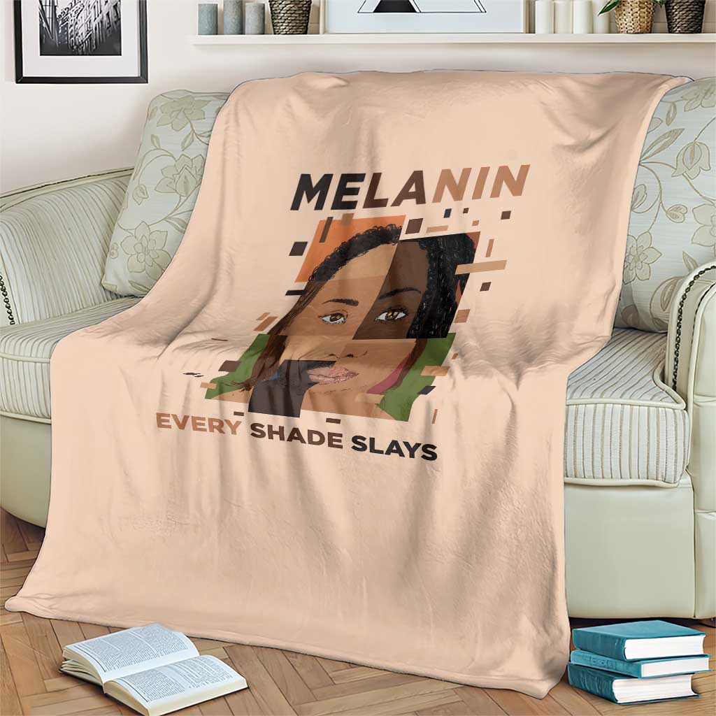 Melanin Every Shade Slays Blanket African Women