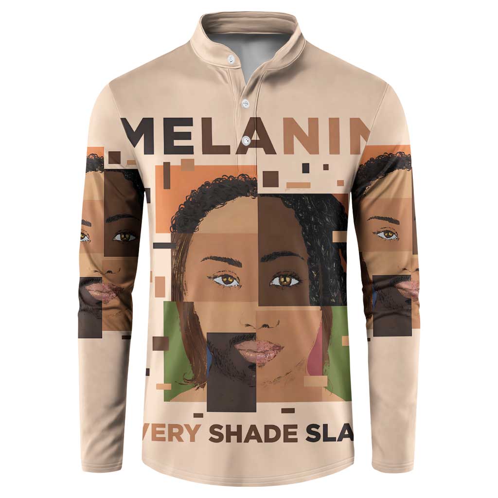 Melanin Every Shade Slays Button Sweatshirt African Women