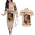 Melanin Every Shade Slays Couples Matching Off The Shoulder Long Sleeve Dress and Hawaiian Shirt African Women