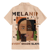 Melanin Every Shade Slays Family Matching Mermaid Dress and Hawaiian Shirt African Women