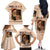 Melanin Every Shade Slays Family Matching Off The Shoulder Long Sleeve Dress and Hawaiian Shirt African Women