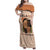 Melanin Every Shade Slays Family Matching Off Shoulder Maxi Dress and Hawaiian Shirt African Women