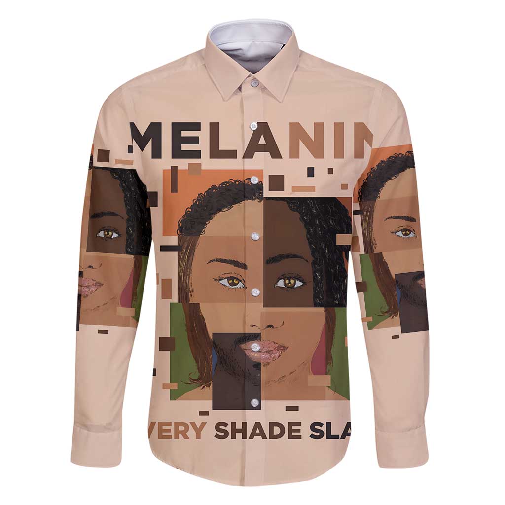 Melanin Every Shade Slays Family Matching Tank Maxi Dress and Hawaiian Shirt African Women