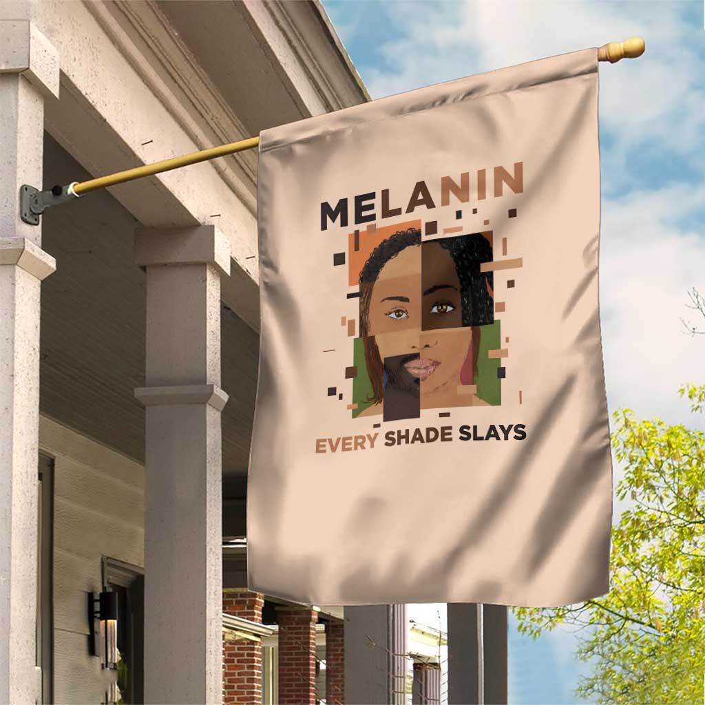 Melanin Every Shade Slays Garden Flag African Women