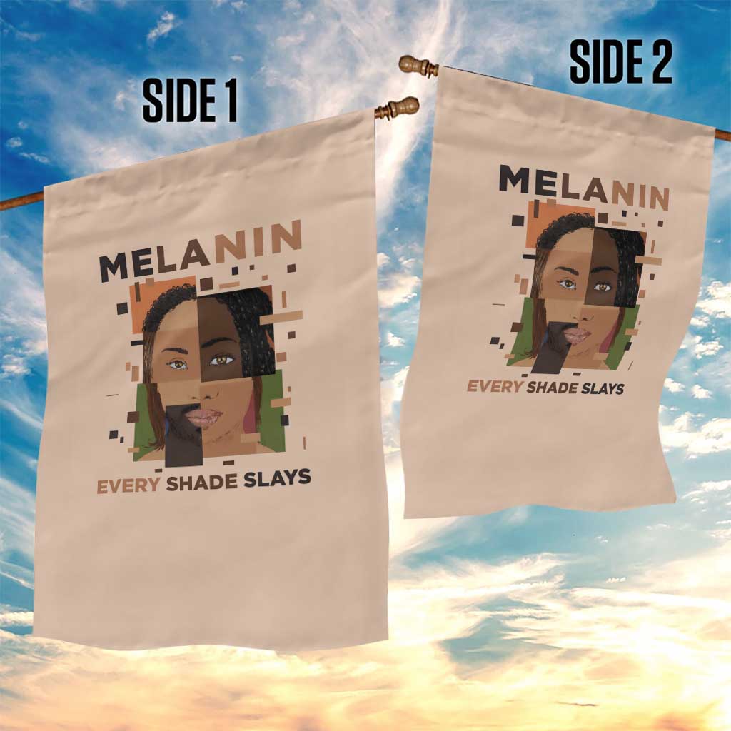 Melanin Every Shade Slays Garden Flag African Women