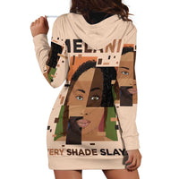 Melanin Every Shade Slays Hoodie Dress African Women