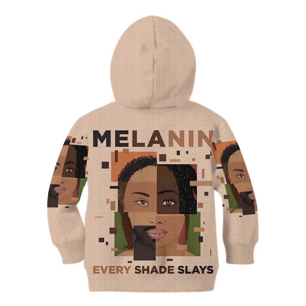 Melanin Every Shade Slays Kid Hoodie African Women