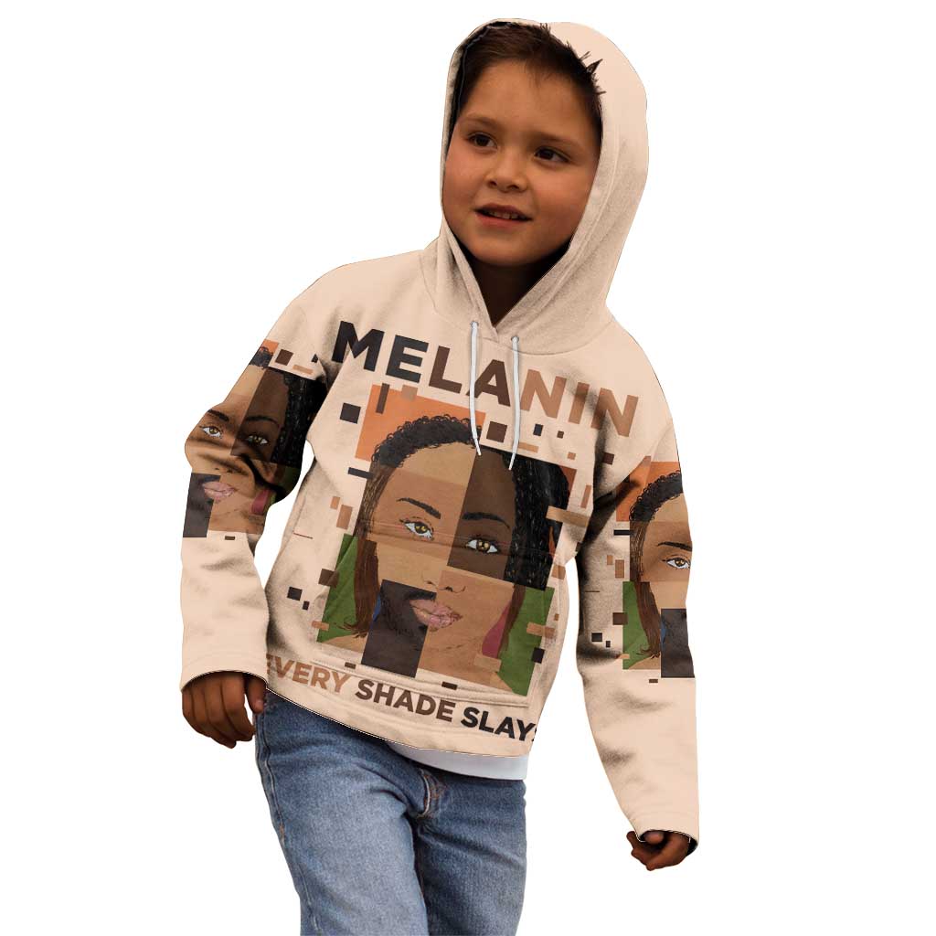 Melanin Every Shade Slays Kid Hoodie African Women