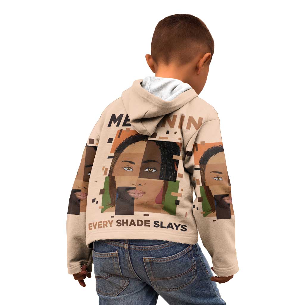 Melanin Every Shade Slays Kid Hoodie African Women