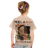 Melanin Every Shade Slays Kid T Shirt African Women