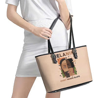 Melanin Every Shade Slays Leather Tote Bag African Women