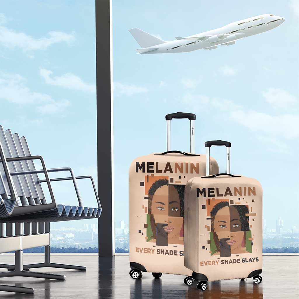 Melanin Every Shade Slays Luggage Cover African Women