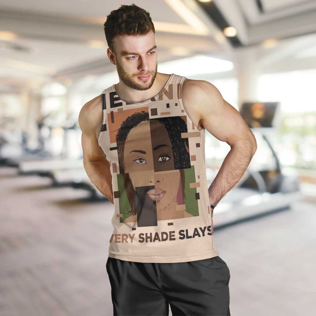 Melanin Every Shade Slays Men Tank Top African Women