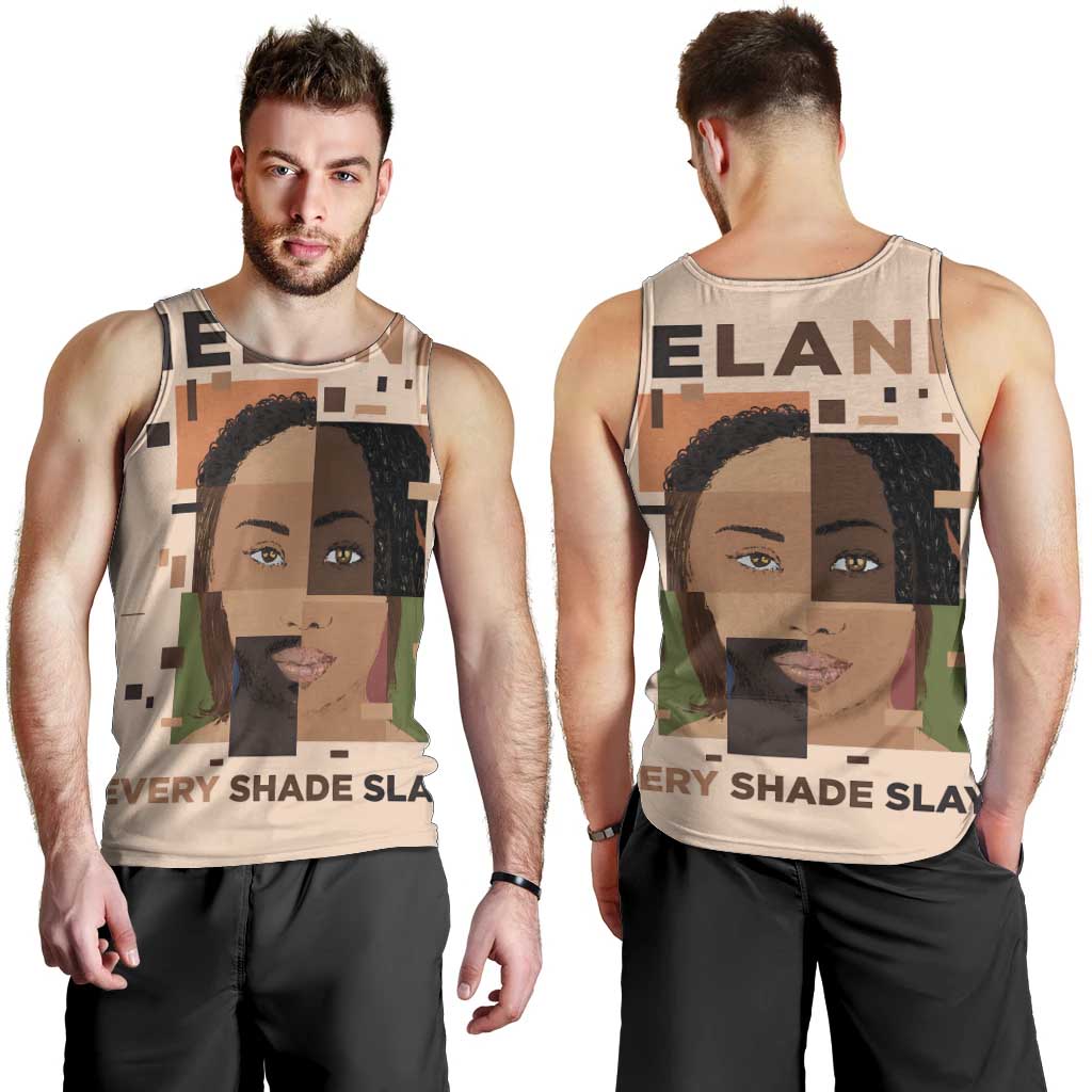 Melanin Every Shade Slays Men Tank Top African Women