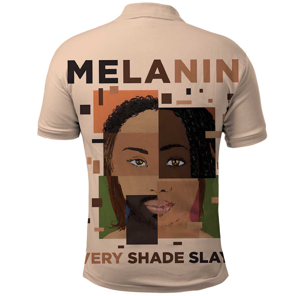 Melanin Every Shade Slays Polo Shirt African Women