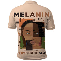 Melanin Every Shade Slays Polo Shirt African Women