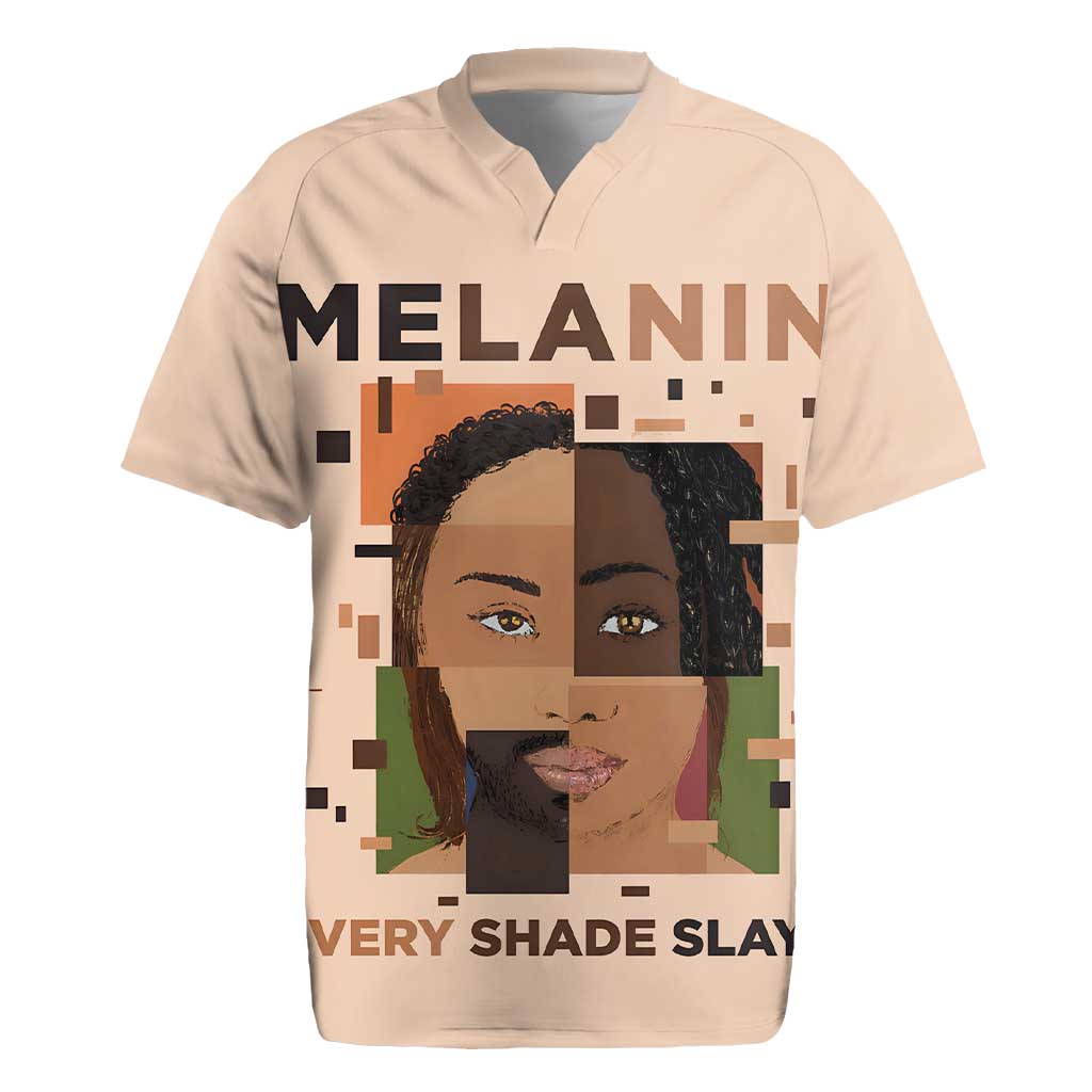 Melanin Every Shade Slays Rugby Jersey African Women