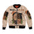 Melanin Every Shade Slays Sleeve Zip Bomber Jacket African Women