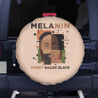 Melanin Every Shade Slays Spare Tire Cover African Women
