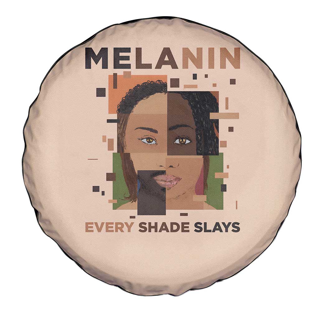 Melanin Every Shade Slays Spare Tire Cover African Women