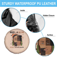 Melanin Every Shade Slays Spare Tire Cover African Women