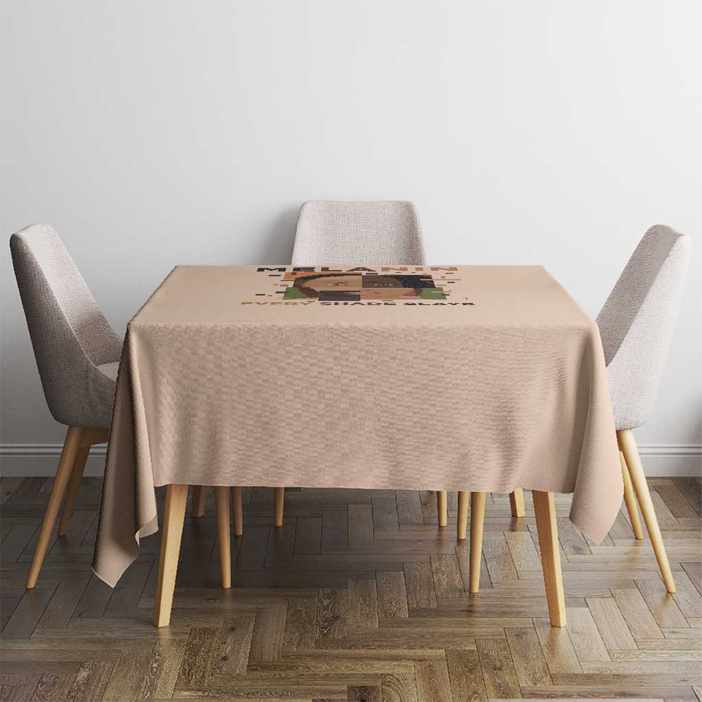 Melanin Every Shade Slays Tablecloth African Women