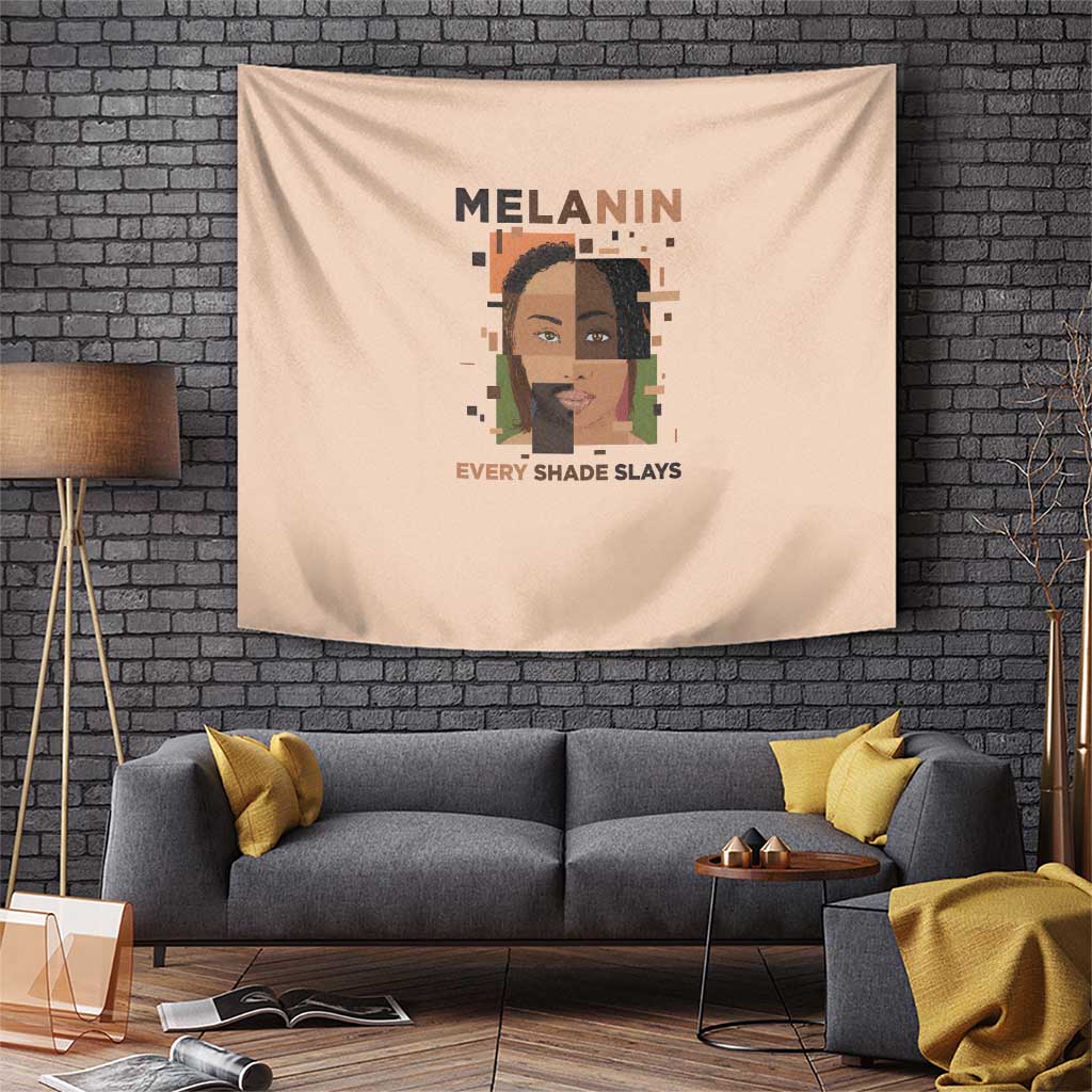 Melanin Every Shade Slays Tapestry African Women