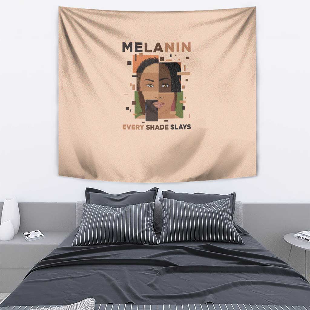Melanin Every Shade Slays Tapestry African Women
