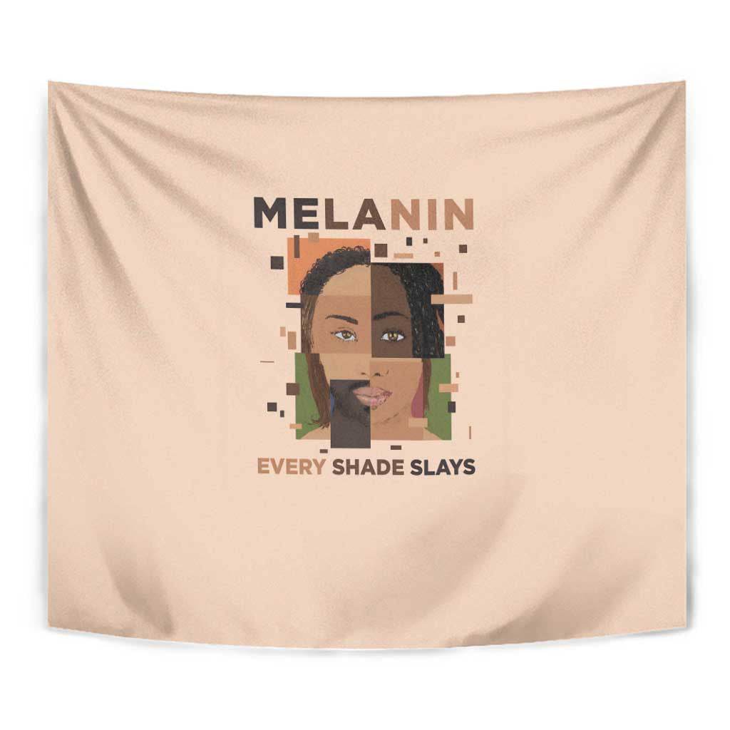Melanin Every Shade Slays Tapestry African Women